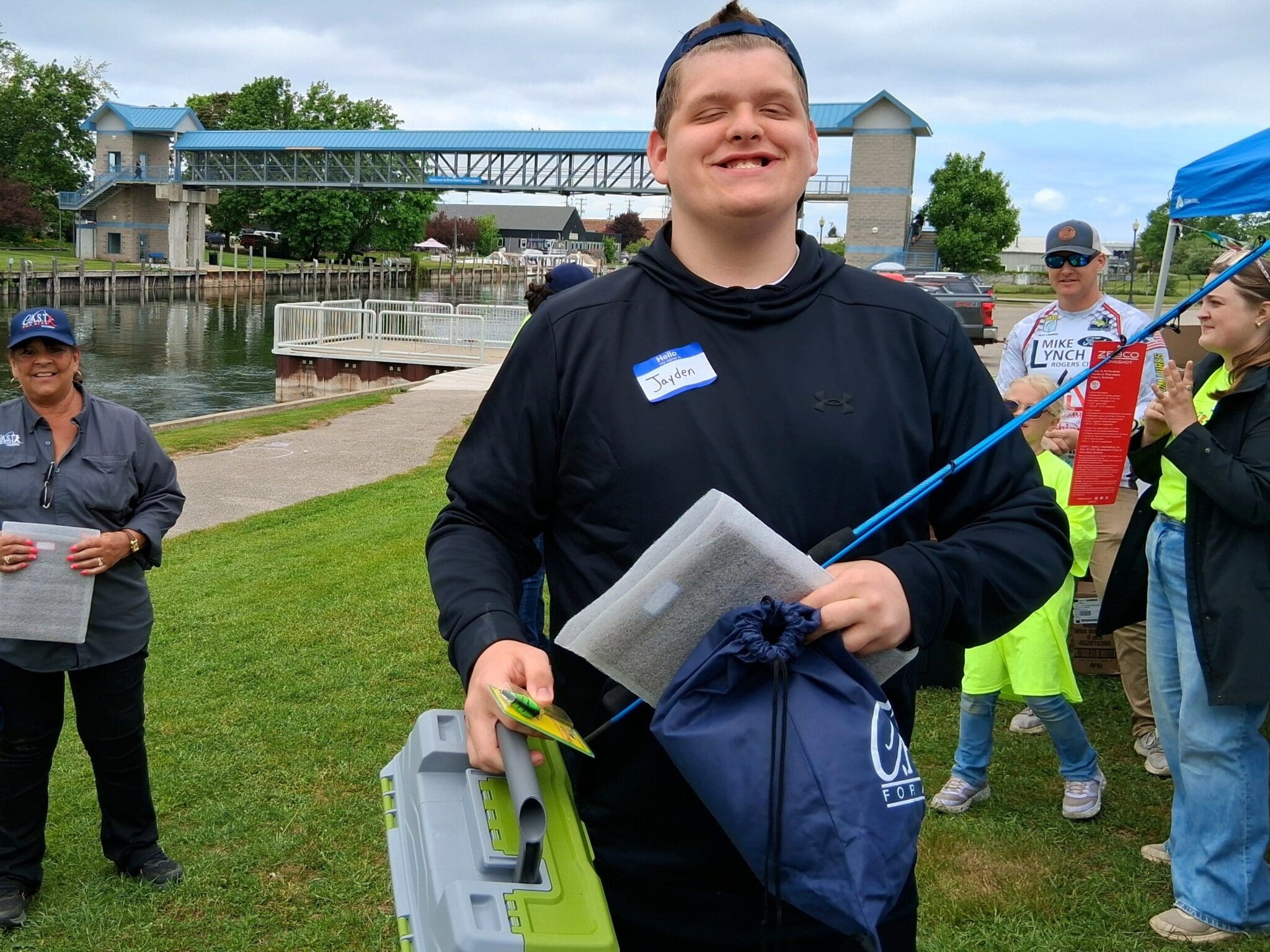 happy participant at Cheboygan