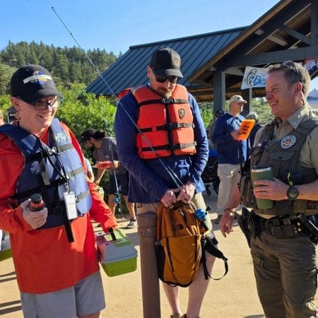 older gentleman at Horsetooth Reservoir