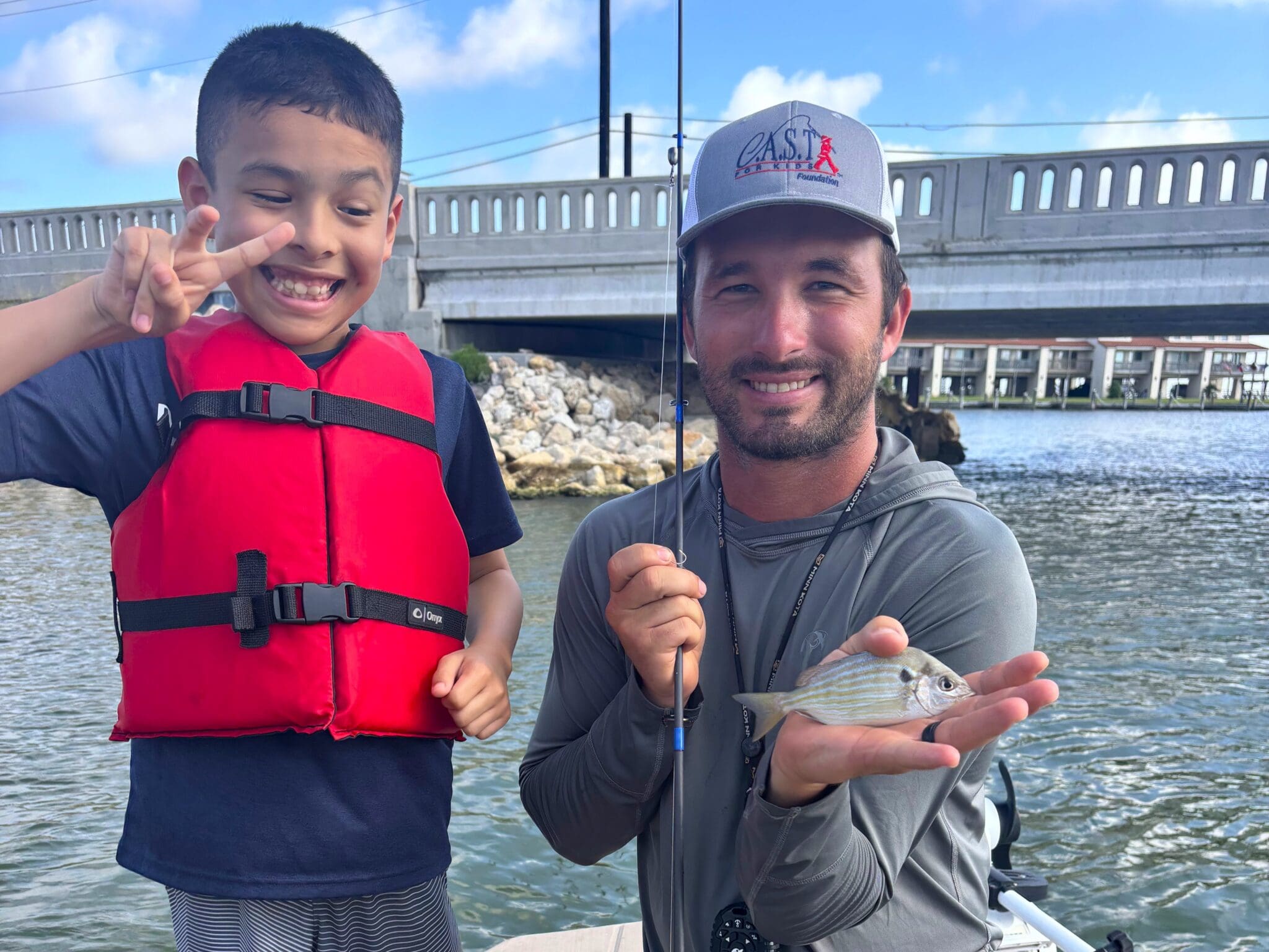 two participants at rockport beach