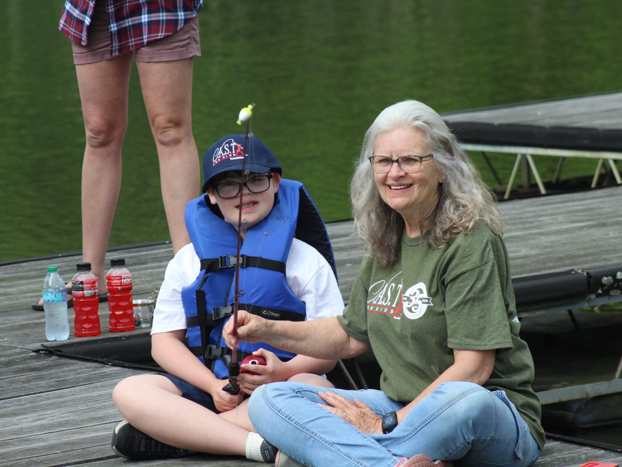two participants at indian lake