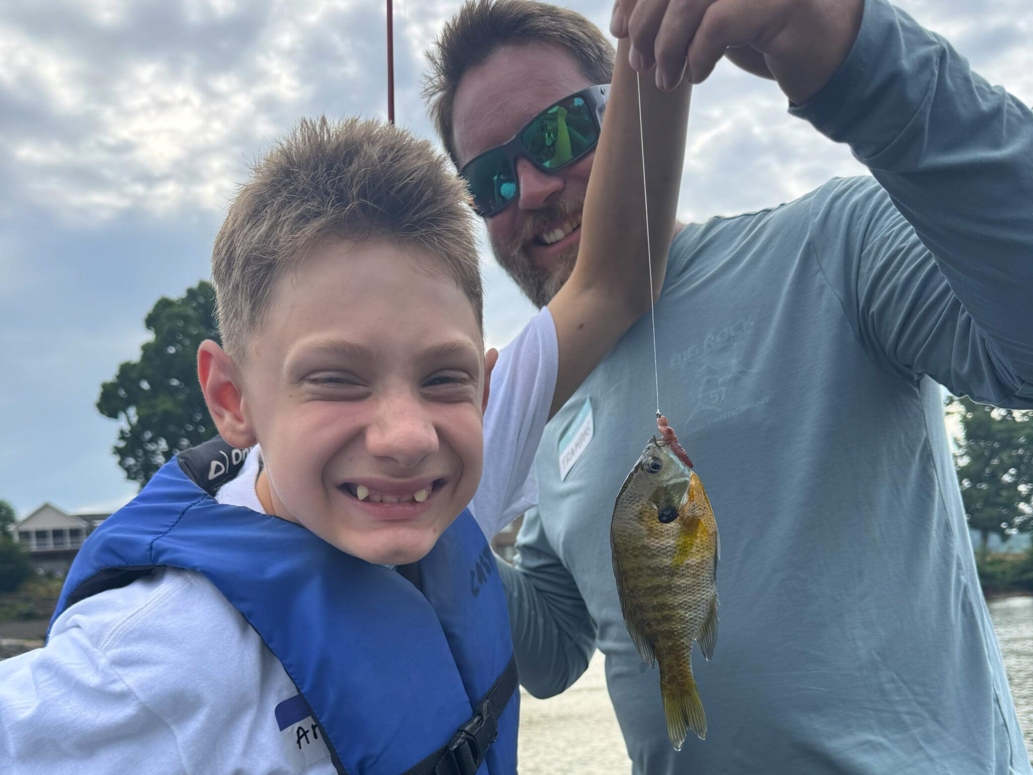young boy at lake hickory