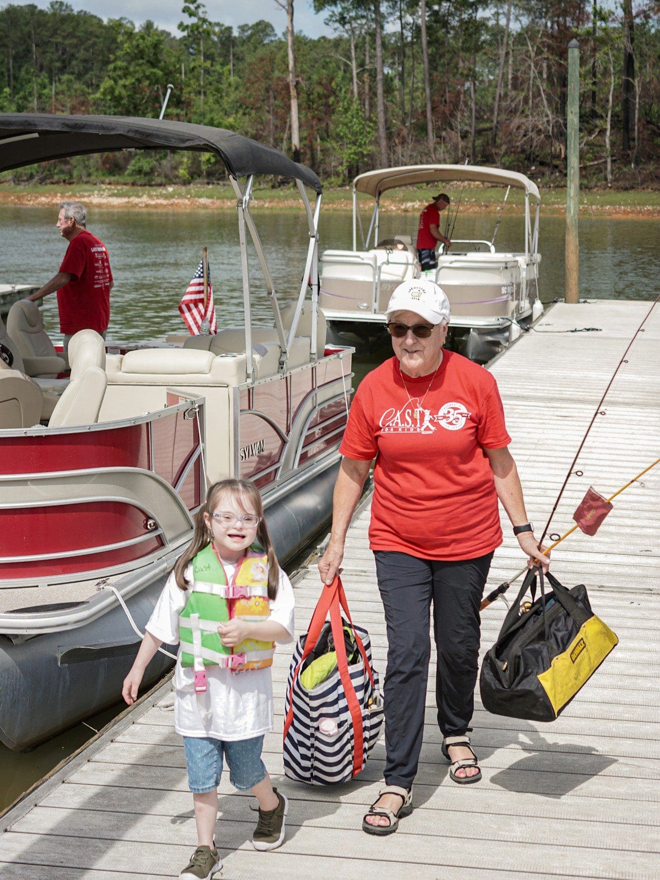 two children at lake thurmond