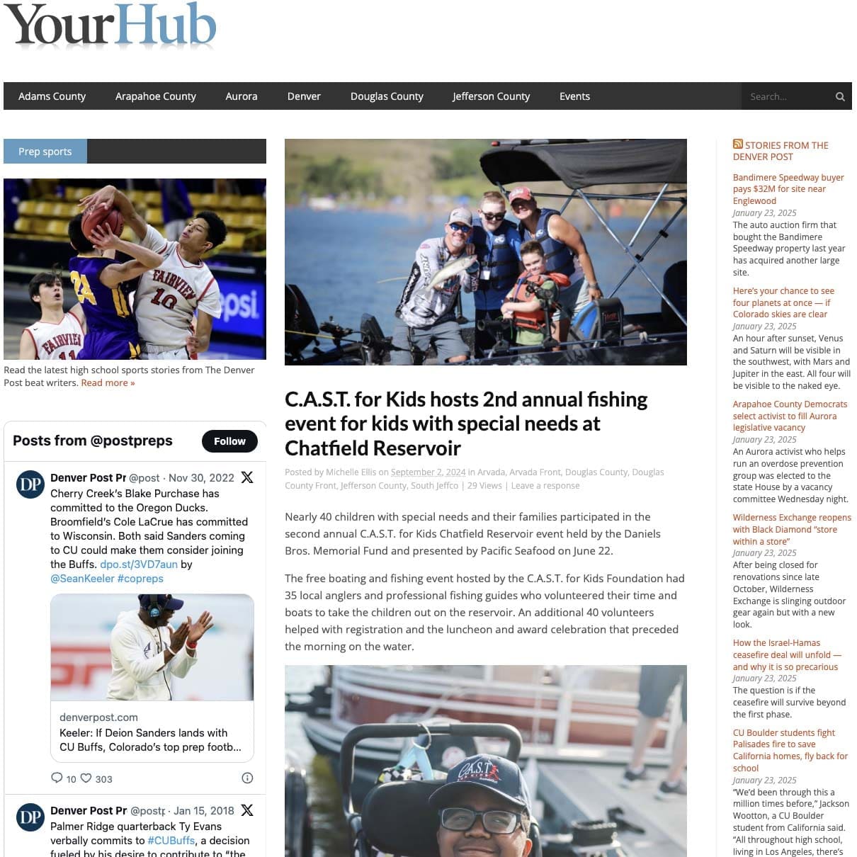 C.A.S.T. for Kids hosts 2nd annual fishing event for kids with special needs at Chatfield Reservoir