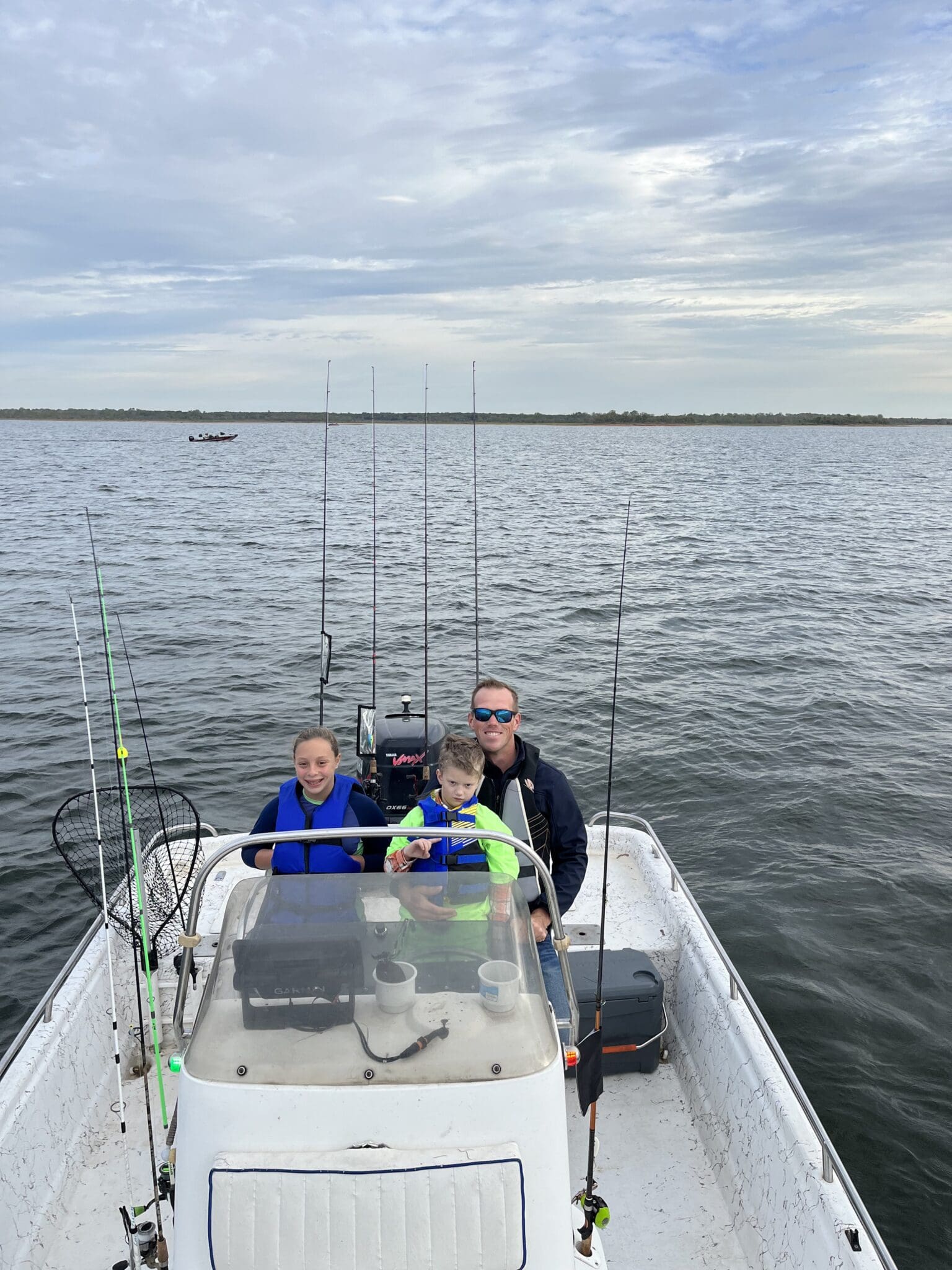 fishing at Lake Whitney