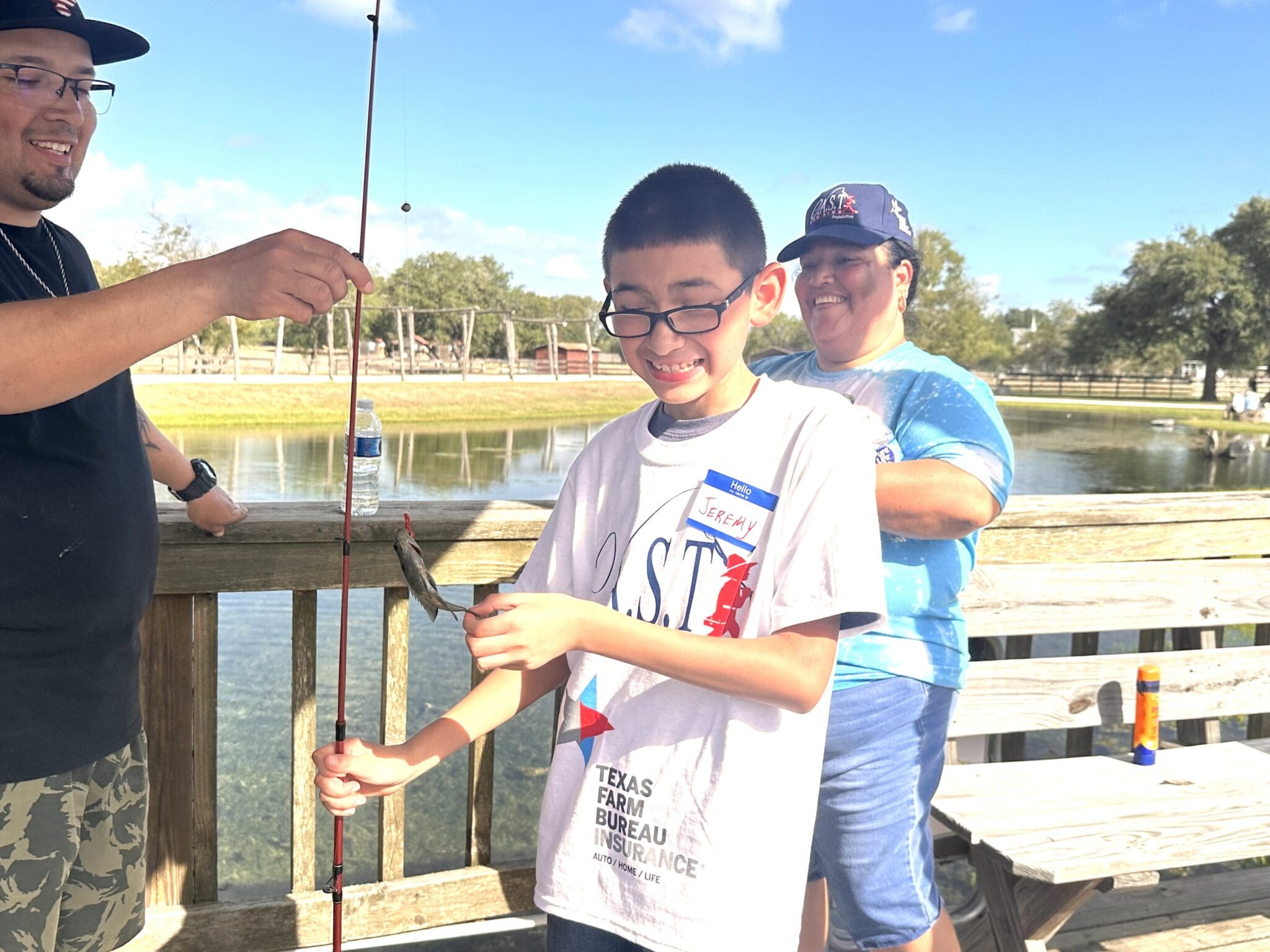 Son Valley Ranch participant catching fish