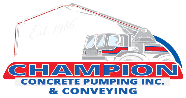 champion concrete pumping inc. champions concrete logo