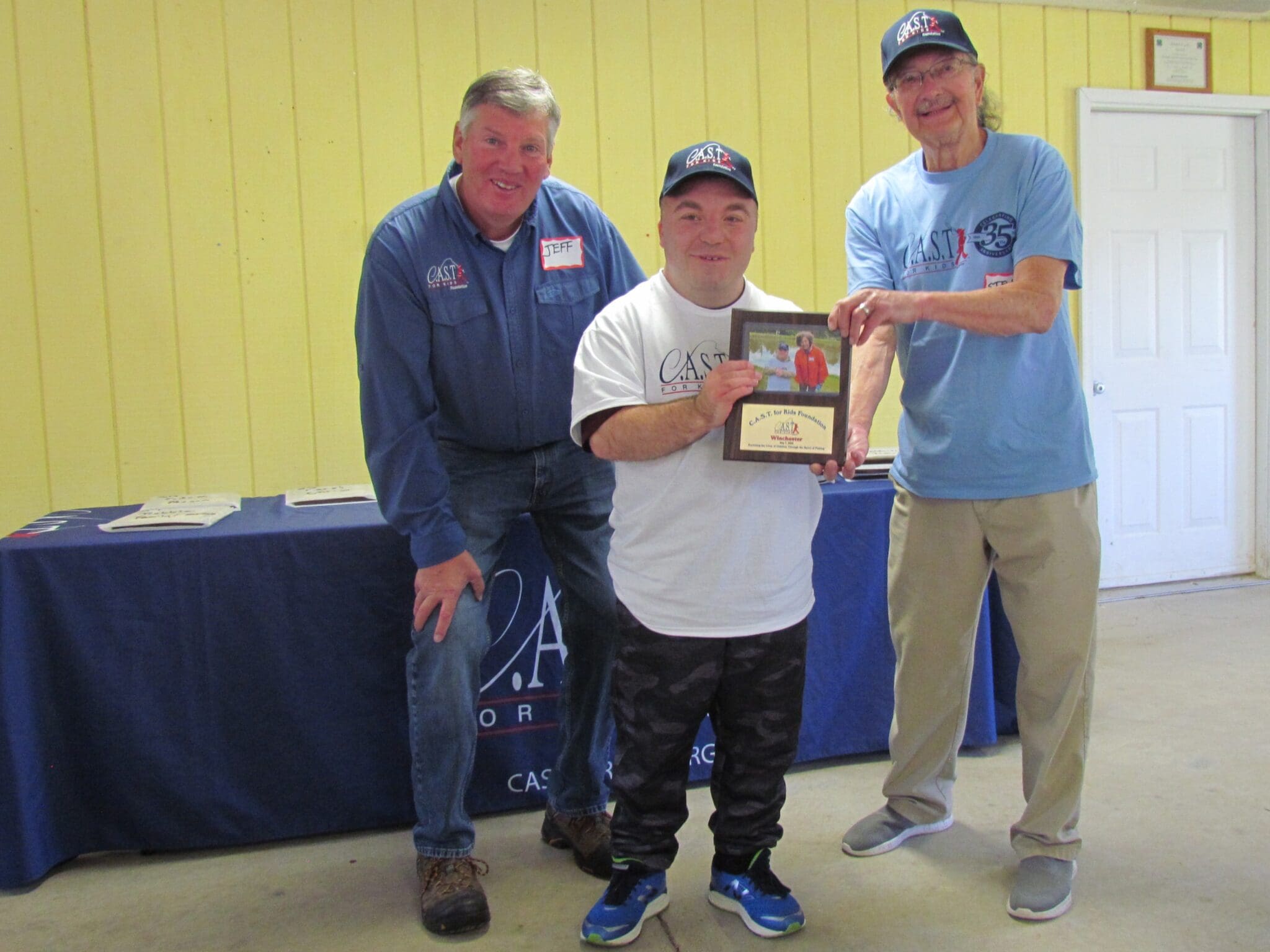 three participants at Saugatuck River