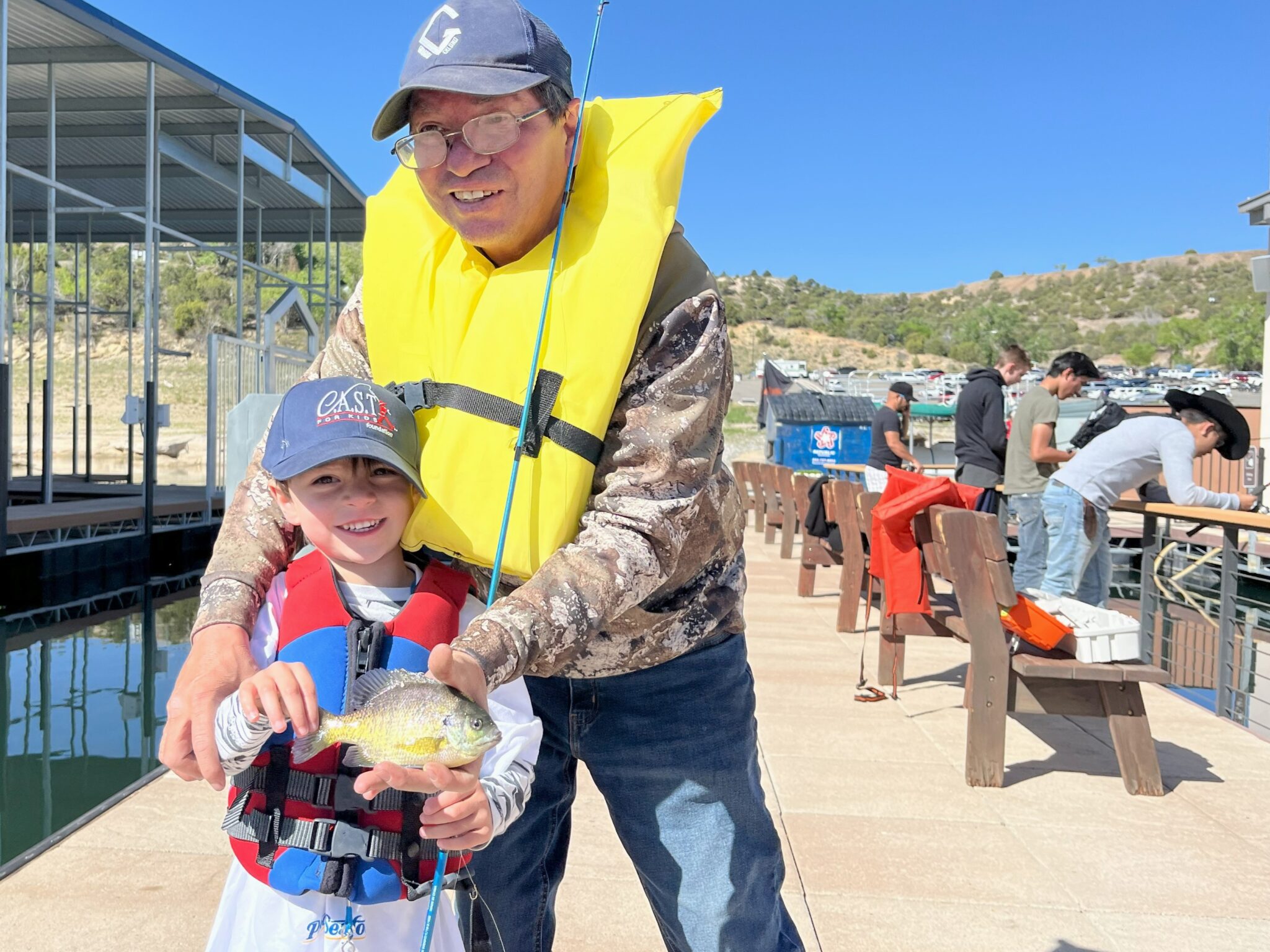 two participants at navajo lake