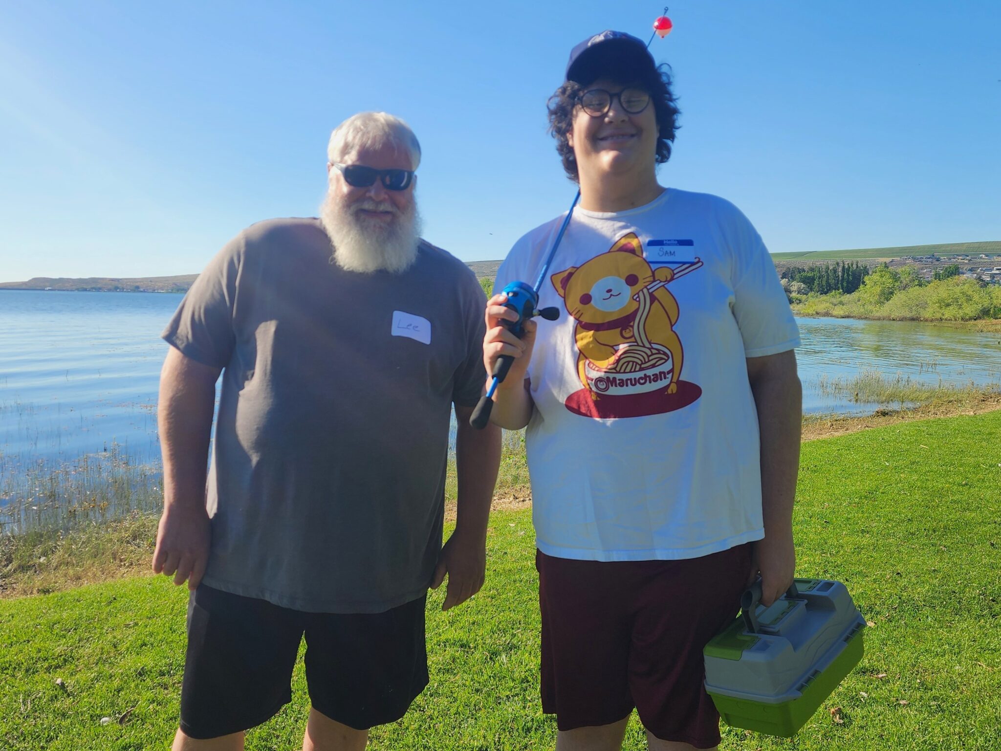 two participants at potholes reservoir