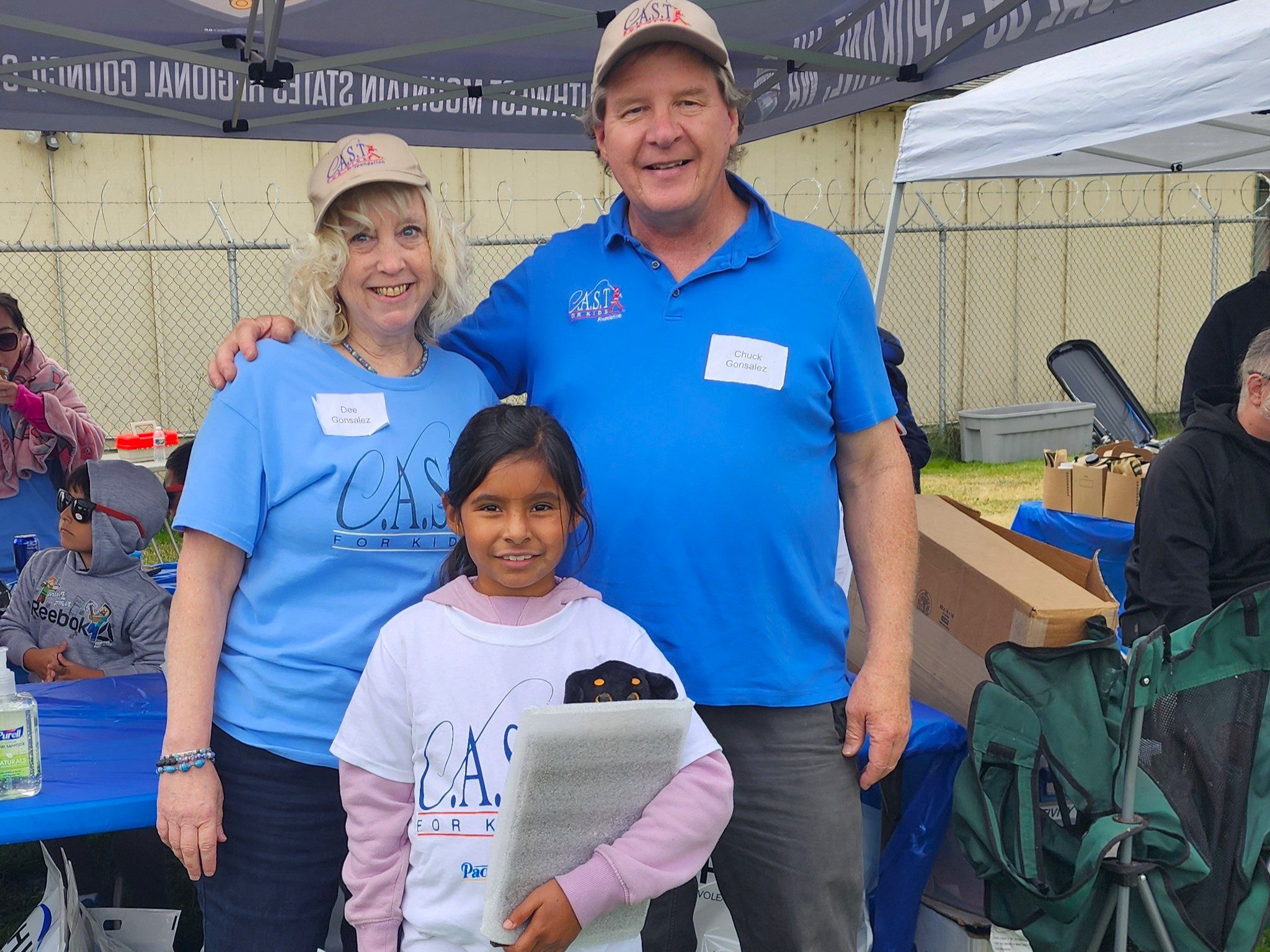three participants at sarg hubbard pond