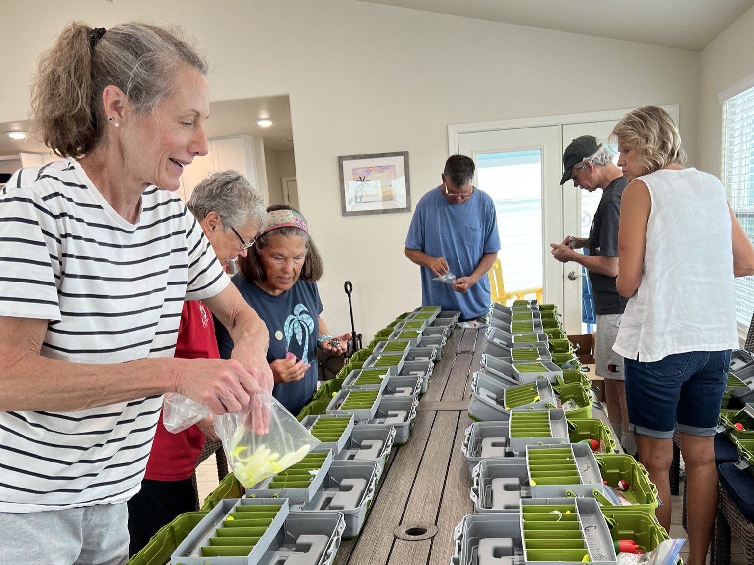 four participants at rockport beach