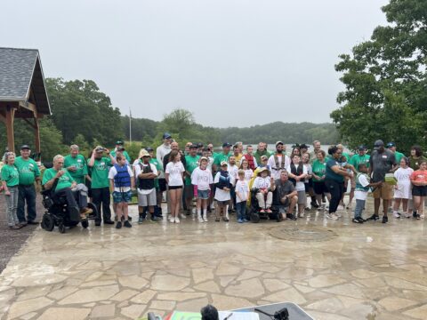 group photo at Kemp Lake