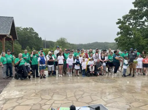 group photo at Kemp Lake