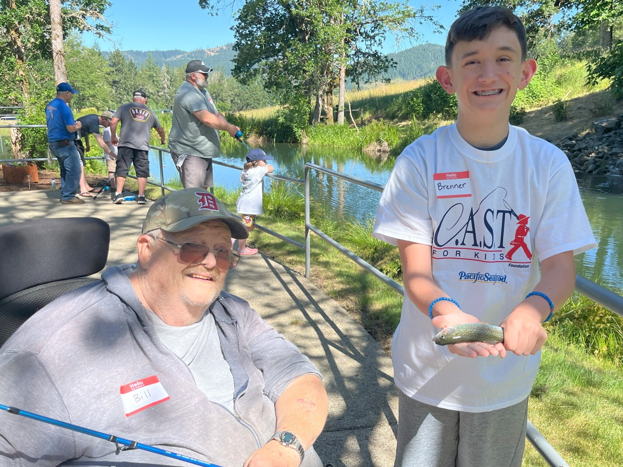 participant child at bowman pond