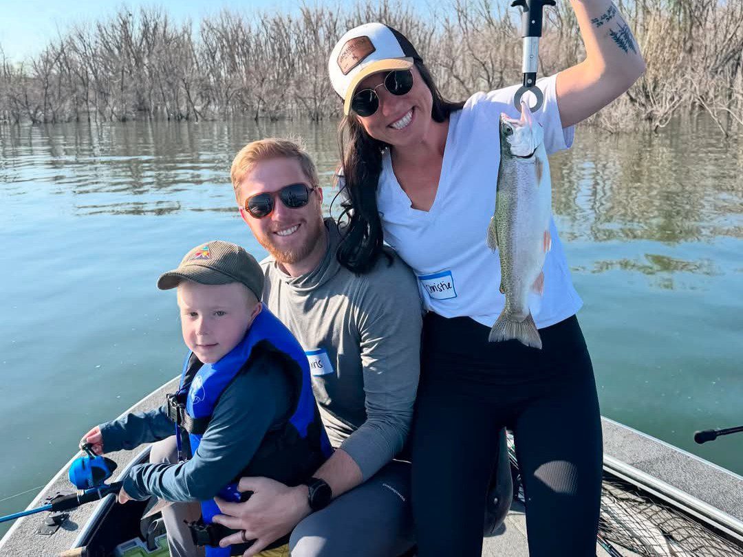 participants on boat at chatfield reservoir