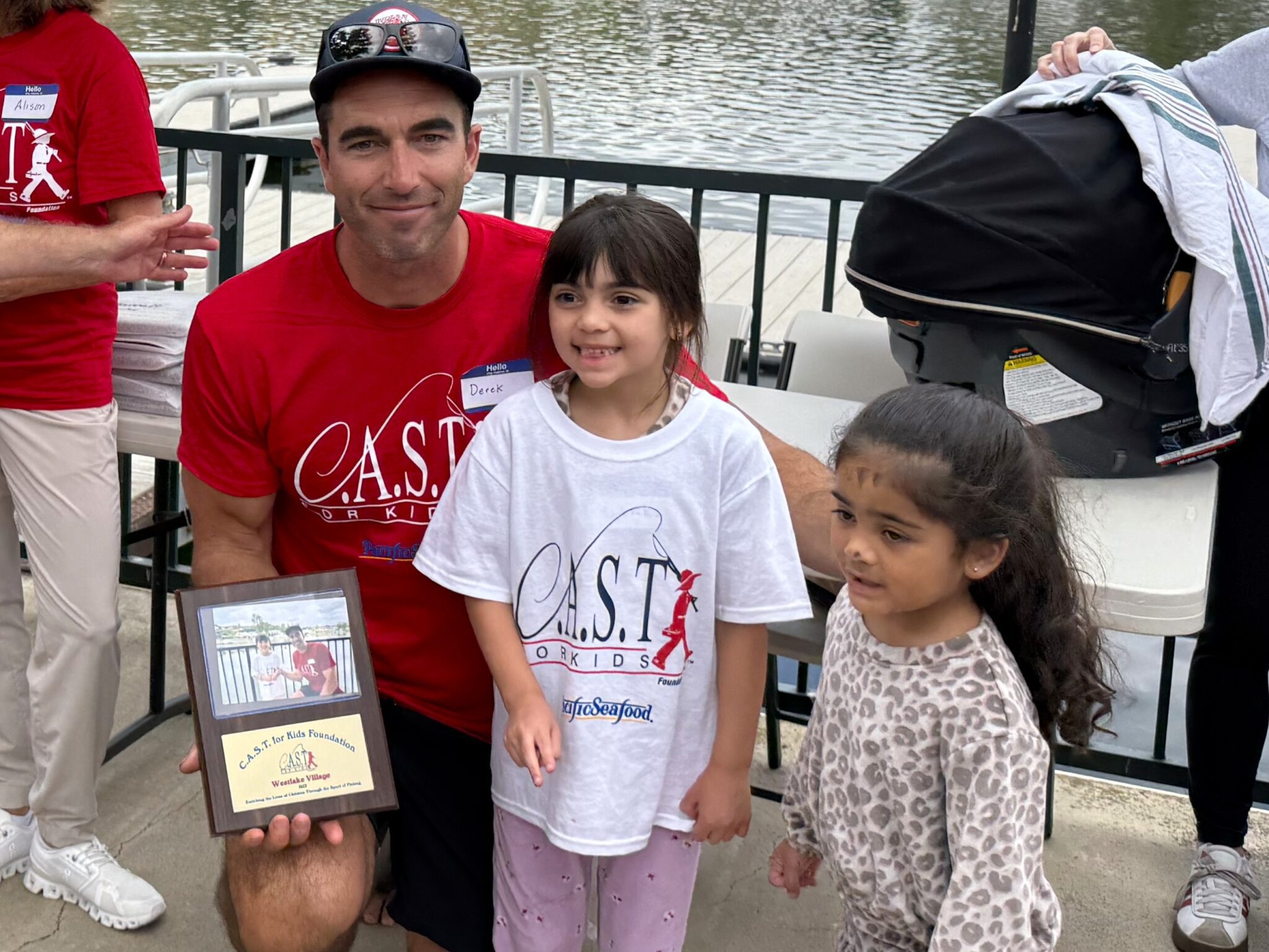 young participant with plaque at west lake village