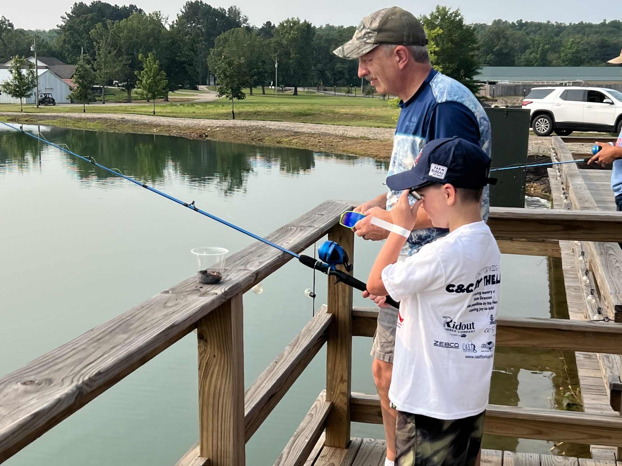 showcasing fish at CC by the lake