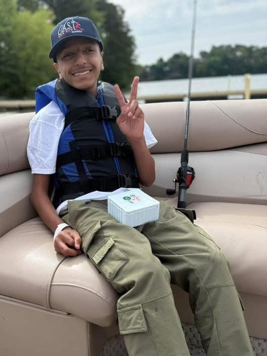 young boy at lake hickory