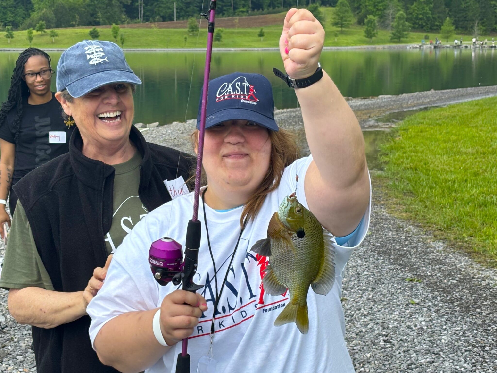 young girl holding fish at chandler branch