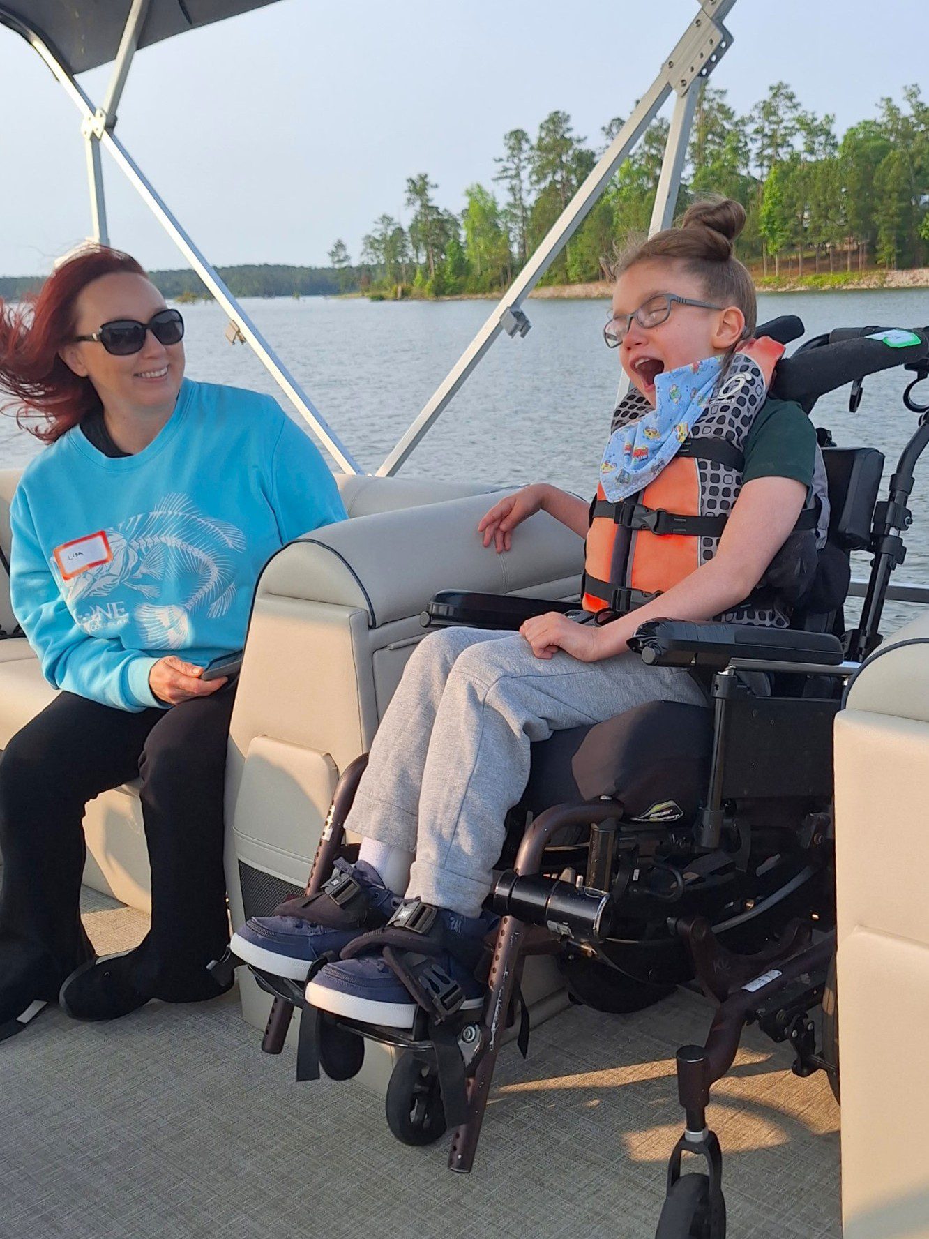 particpant in wheel chair at lake thurmond