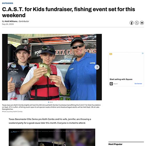 C.A.S.T. for Kids fundraiser, fishing event set for this weekend C.A.S.T. for Kids fundraiser, fishing event set for this weekend