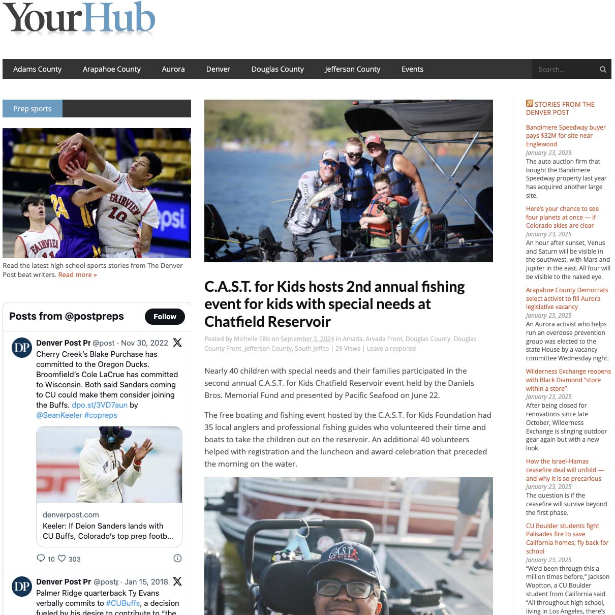 C.A.S.T. for Kids hosts 2nd annual fishing event for kids with special needs at Chatfield Reservoir C.A.S.T. for Kids hosts 2nd annual fishing event for kids with special needs at Chatfield Reservoir