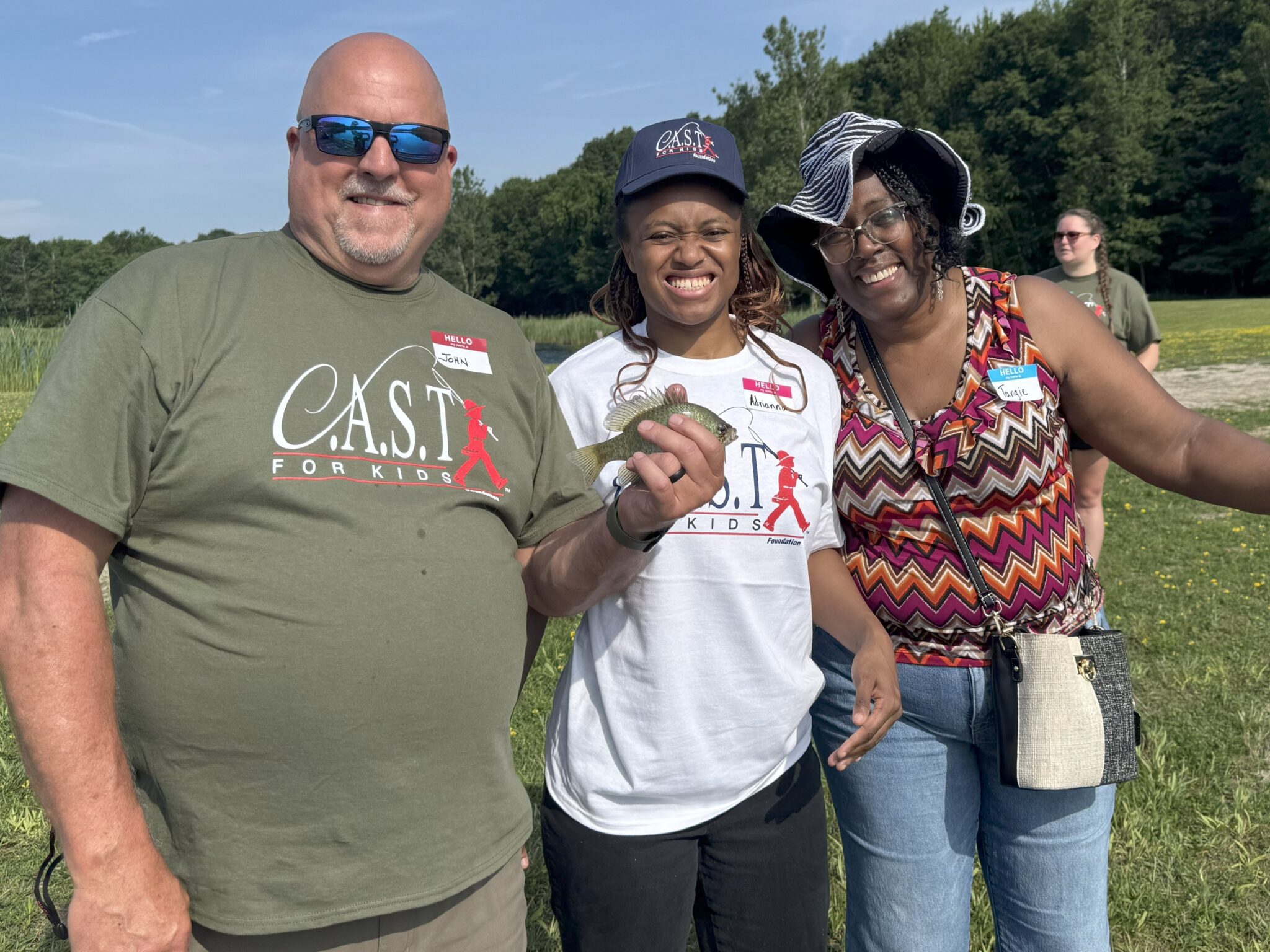 three participants at Happy Day