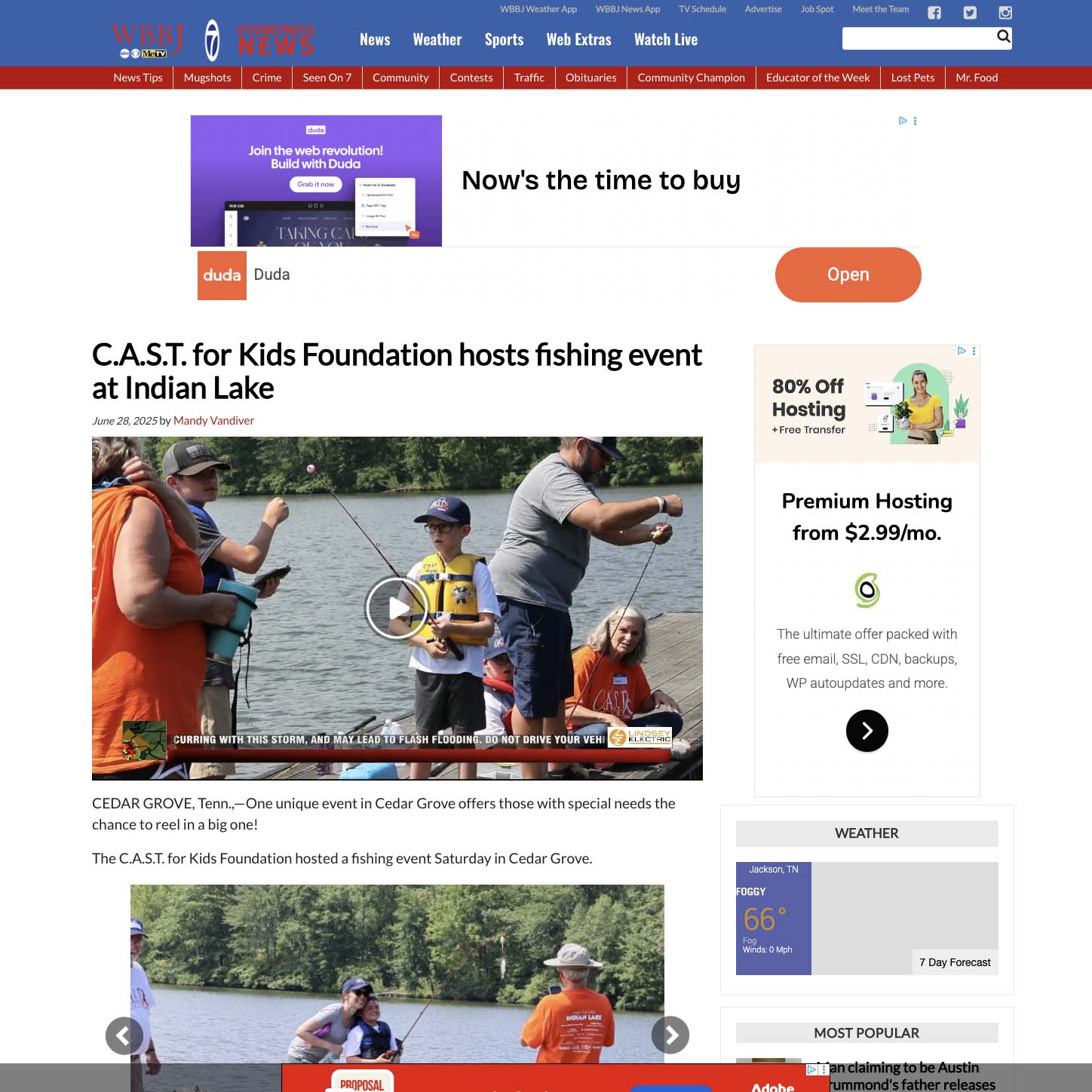 C.A.S.T. for Kids Foundation hosts fishing event at Indian Lake C.A.S.T. for Kids Foundation hosts fishing event at Indian Lake
