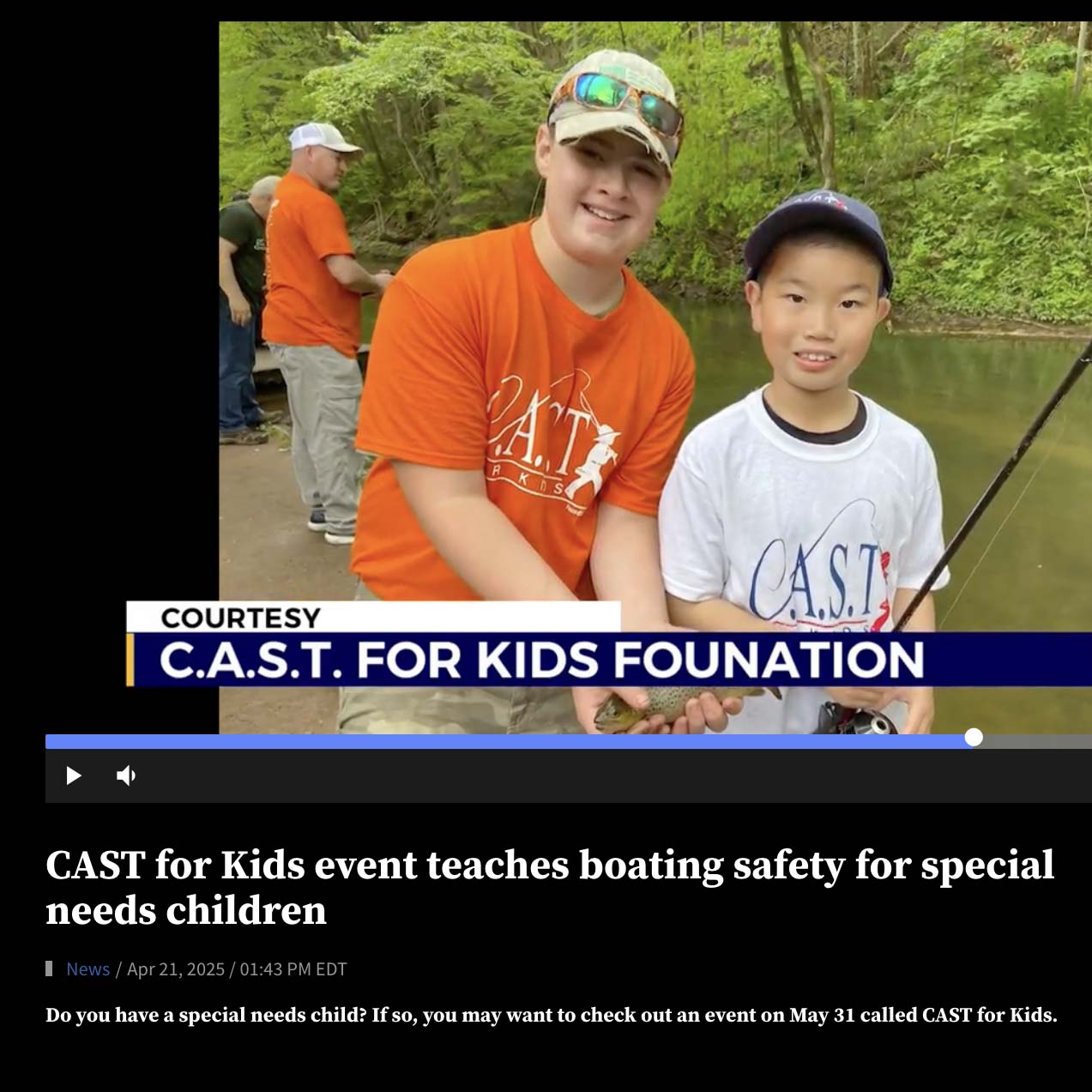 CAST for Kids event teaches boating safety for special needs children CAST for Kids event teaches boating safety for special needs children