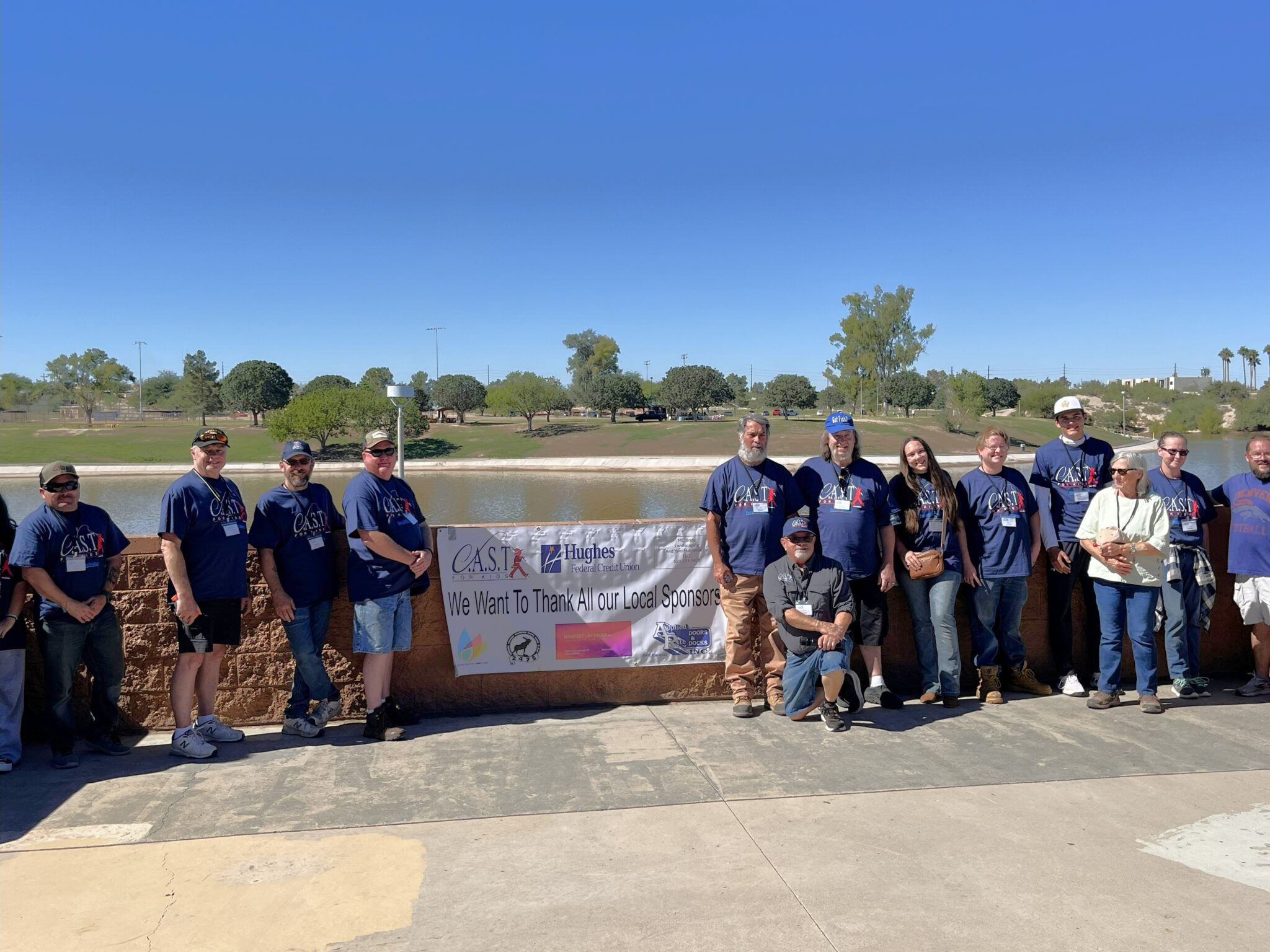two participants at Lakeside Lake