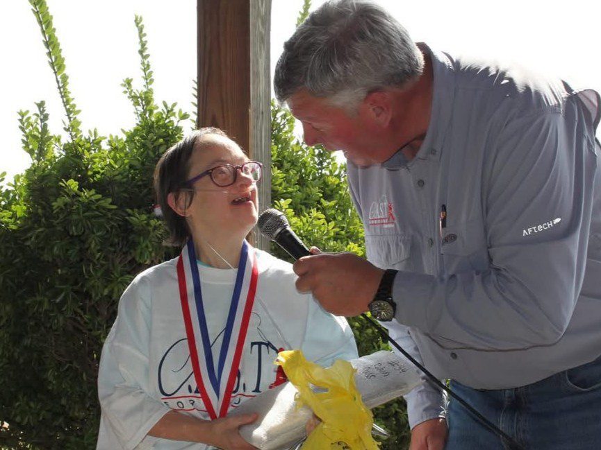 three participants at Saugatuck River